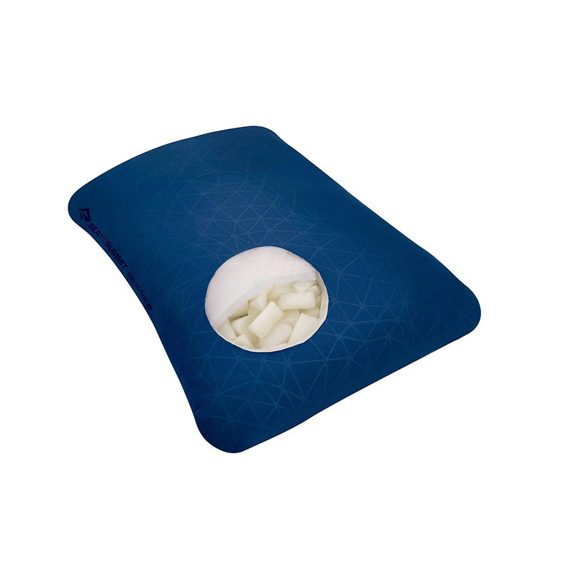 The Sea to Summit FoamCore Camping and Travel Pillow - Navy Blue / Regular - Travel Essentials