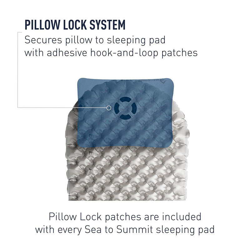 The Sea to Summit FoamCore Camping and Travel Pillow - Navy Blue / Regular - Travel Essentials