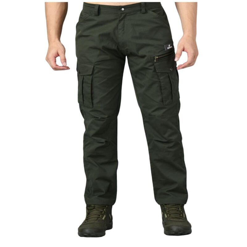 Trekmonk Men’s 7 Pocket Cargo Pants - Olive / M - Cargos and Pants