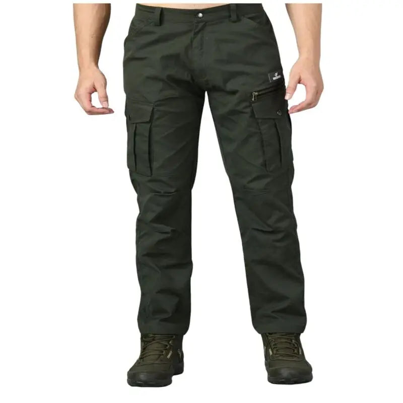 Trekmonk Men’s 7 Pocket Cargo Pants - Olive / M - Cargos and Pants