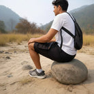 Trekmonk Men’s Grid Alpha Shorts – Lightweight Outdoor & Travel Shorts