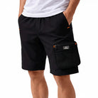 Trekmonk Men’s Grid Alpha Shorts – Lightweight Outdoor & Travel Shorts - Black / M