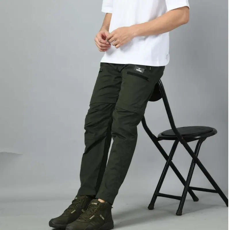 Trekmonk Men’s Loose Convertible Cargo Pants - Cargos and Pants