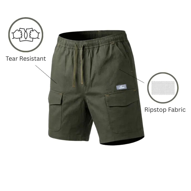 Trekmonk Men’s Trail Utility Shorts – 4 Pocket Lightweight Outdoor & Travel Shorts - Shorts