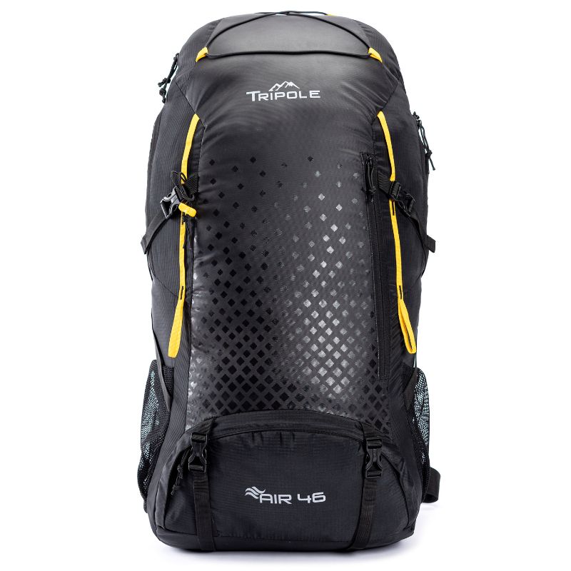 Tripole Air 62 Litre Travel and Hiking Rucksack - Black / 46 Litres - Rucksacks and Backpacks