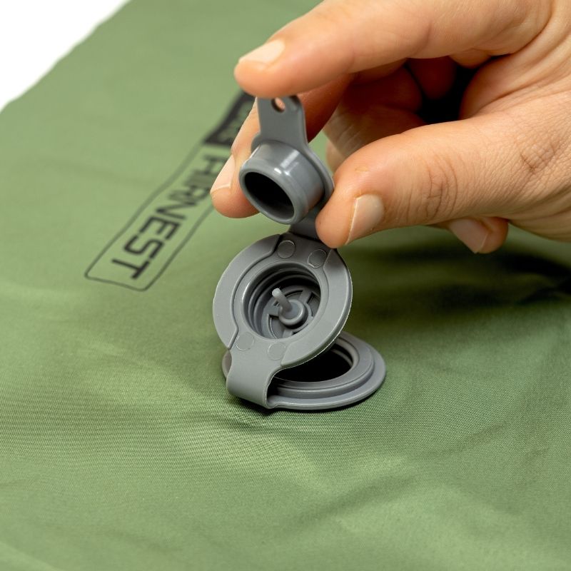 Tripole AirNest-Inflatable Portable Camping Mat Built-in Foot Pump & Pillow - Green / One Person - Sleeping Bags