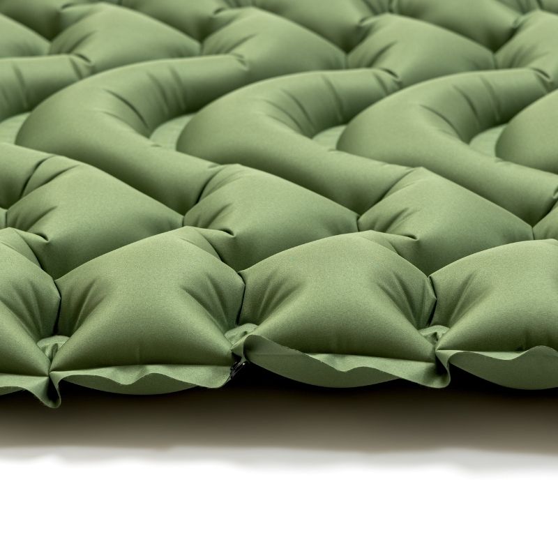 Tripole AirNest-Inflatable Portable Camping Mat Built-in Foot Pump & Pillow - Green / One Person - Sleeping Bags