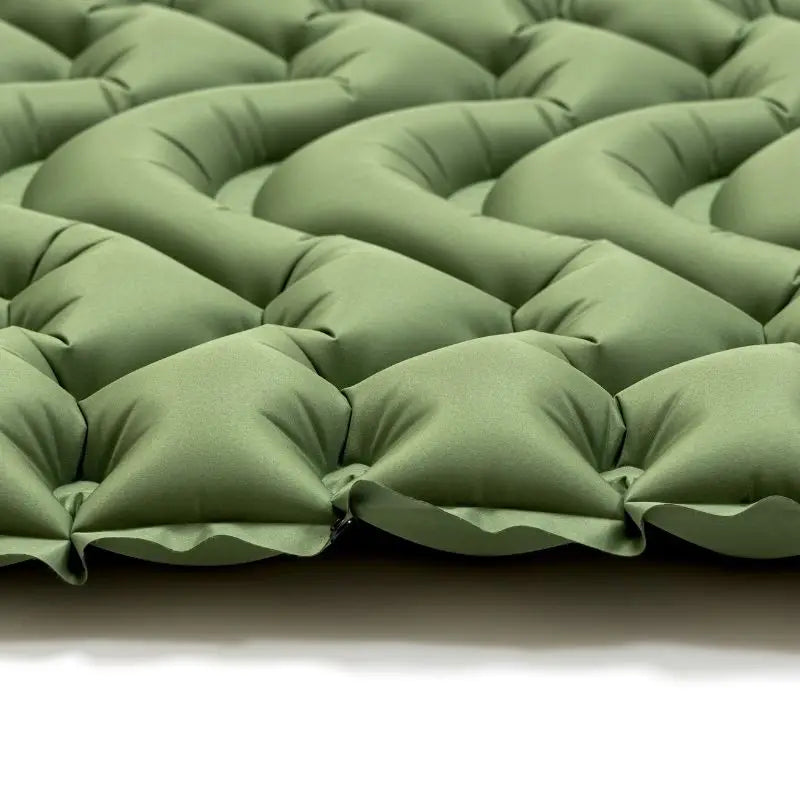 Tripole AirNest-Inflatable Portable Camping Mat Built-in Foot Pump & Pillow - Green / One Person - Sleeping Bags