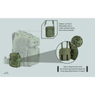 Tripole Alfa 45 Litre Military Tactical Backpack with Sling Bag - Rucksacks and Backpacks
