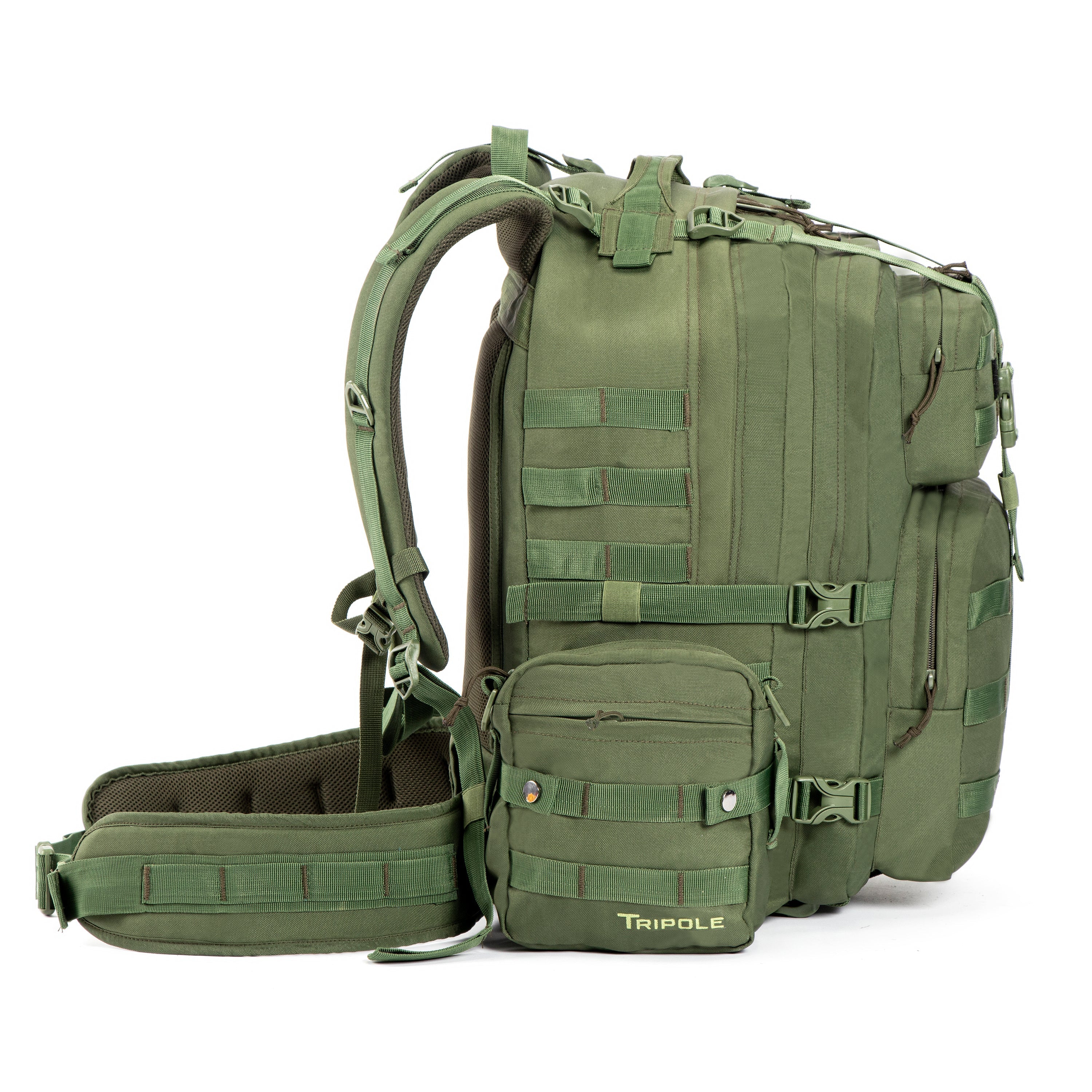 Tripole Alfa 45 Litre Military Tactical Backpack with Sling Bag - Rucksacks and Backpacks
