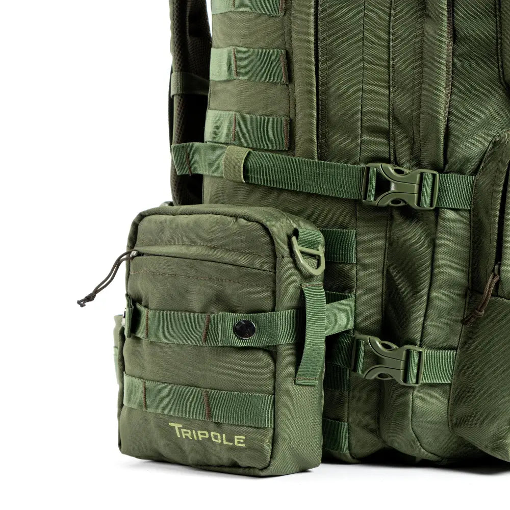 Tripole Alfa 45 Litre Military Tactical Backpack with Sling Bag - Rucksacks and Backpacks