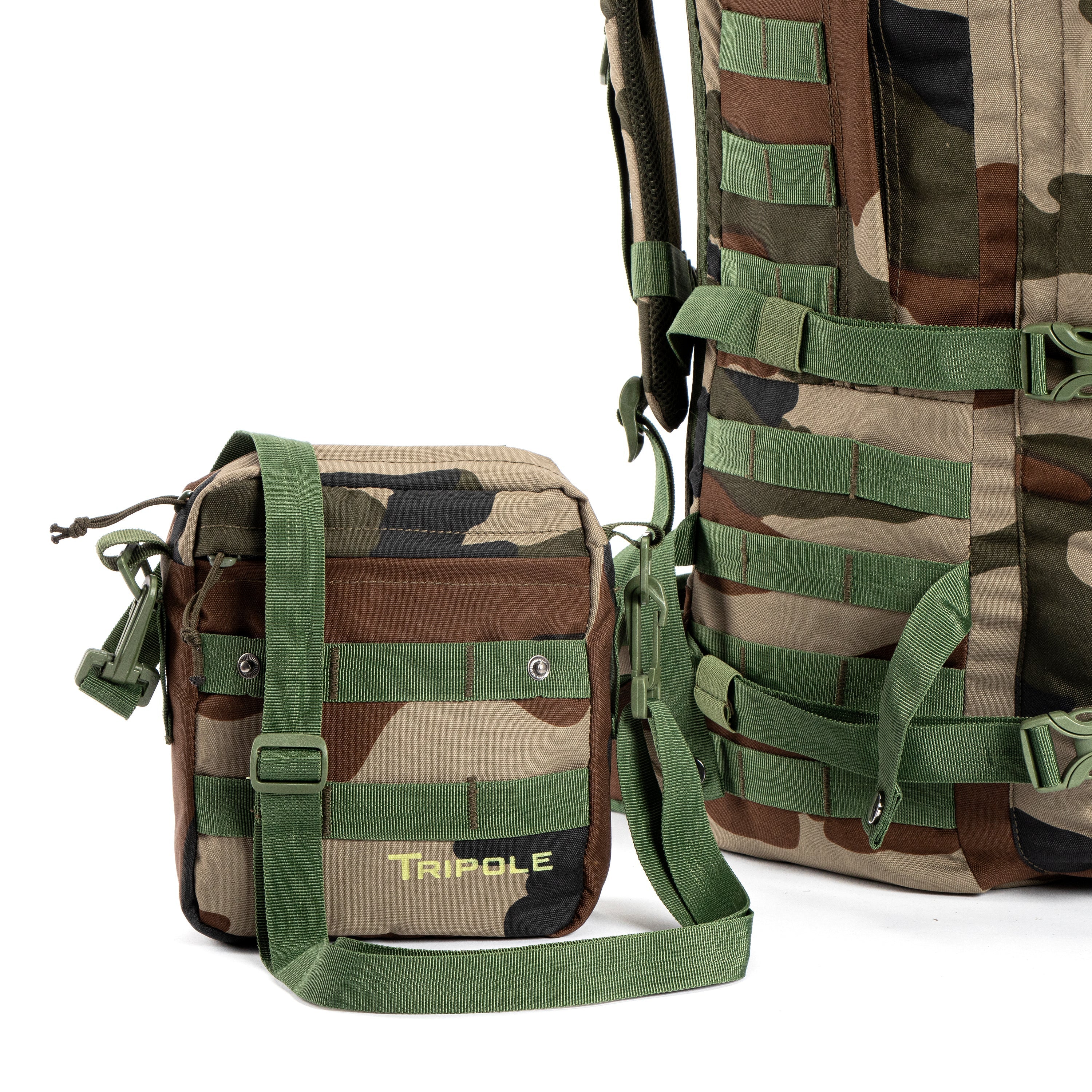 Tripole Alfa 45 Litre Military Tactical Backpack with Sling Bag - Rucksacks and Backpacks