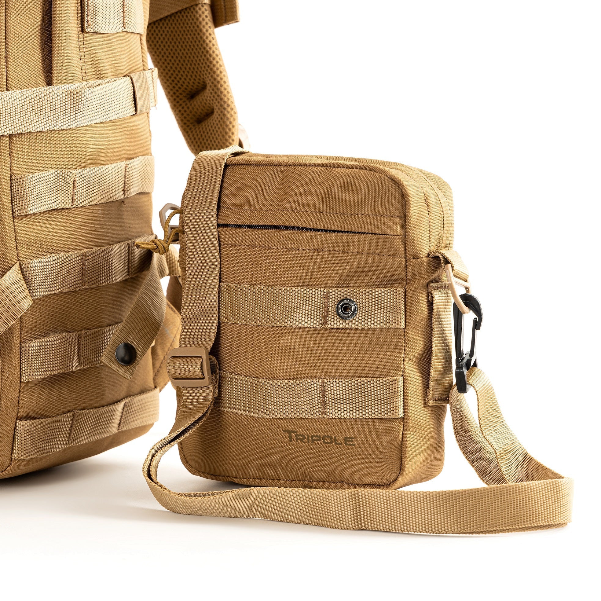 Tripole Alfa 45 Litre Military Tactical Backpack with Sling Bag - Rucksacks and Backpacks