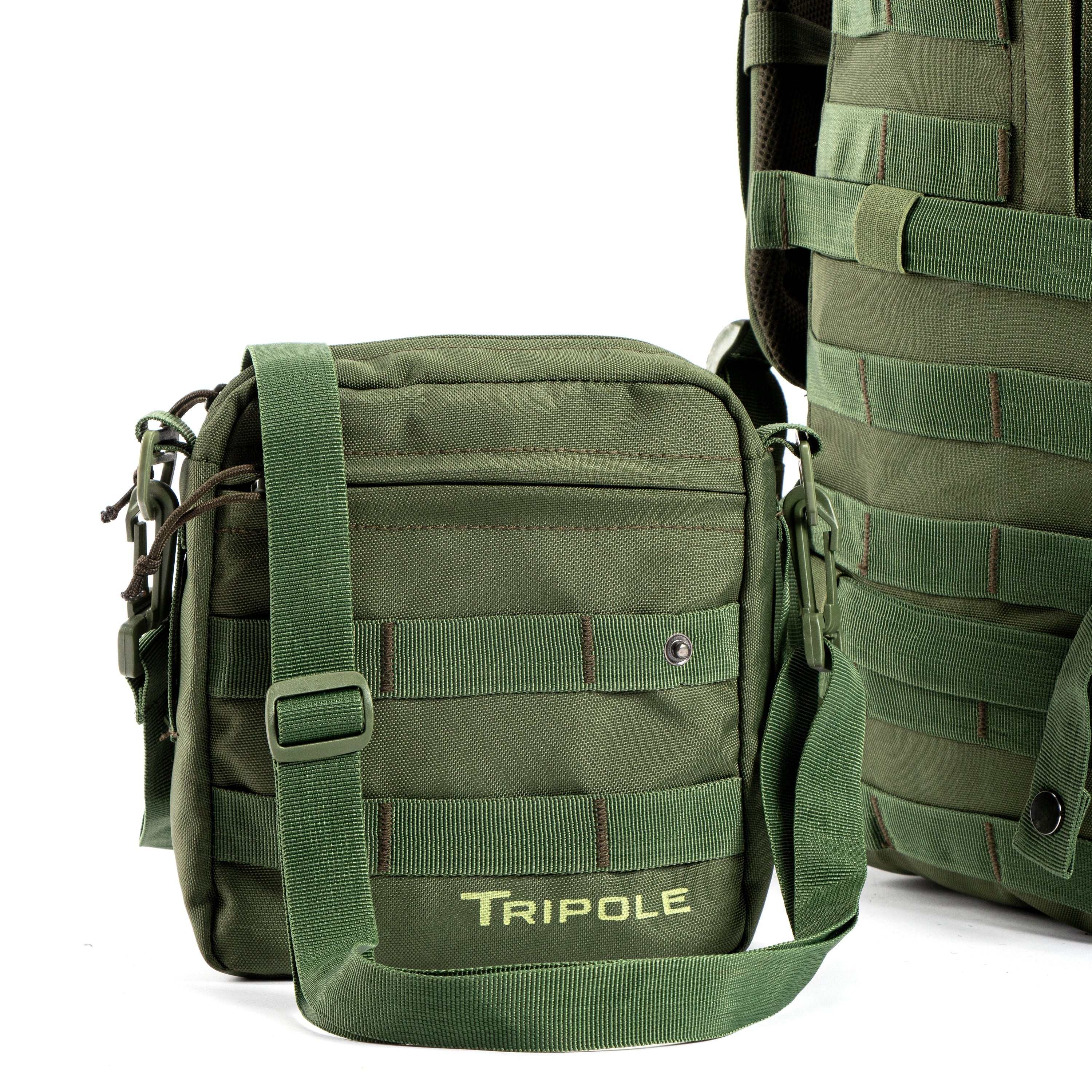 Tripole Alfa 45 Litre Military Tactical Backpack with Sling Bag - Rucksacks and Backpacks