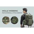 Tripole Alfa 45 Litre Military Tactical Backpack with Sling Bag - Rucksacks and Backpacks