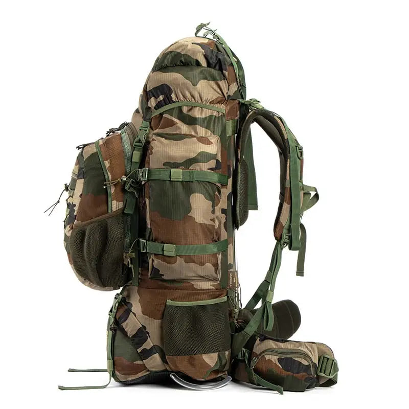 Tripole Colonel Pro Metal Frame 105 Litre Rucksack Front Opening with Detachable Bag and Rain Cover - Rucksacks
