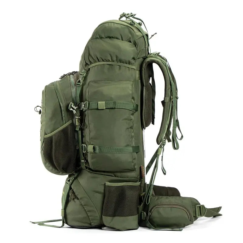 Tripole Colonel Pro Metal Frame Rucksack Front Opening with Detachable Bag and Cover-90 L - Rucksacks and Backpacks