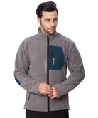 Tripole Men’s Anti-Pilling Fleece Winter Jacket and Windcheater - Gray / S - Winter Jacket