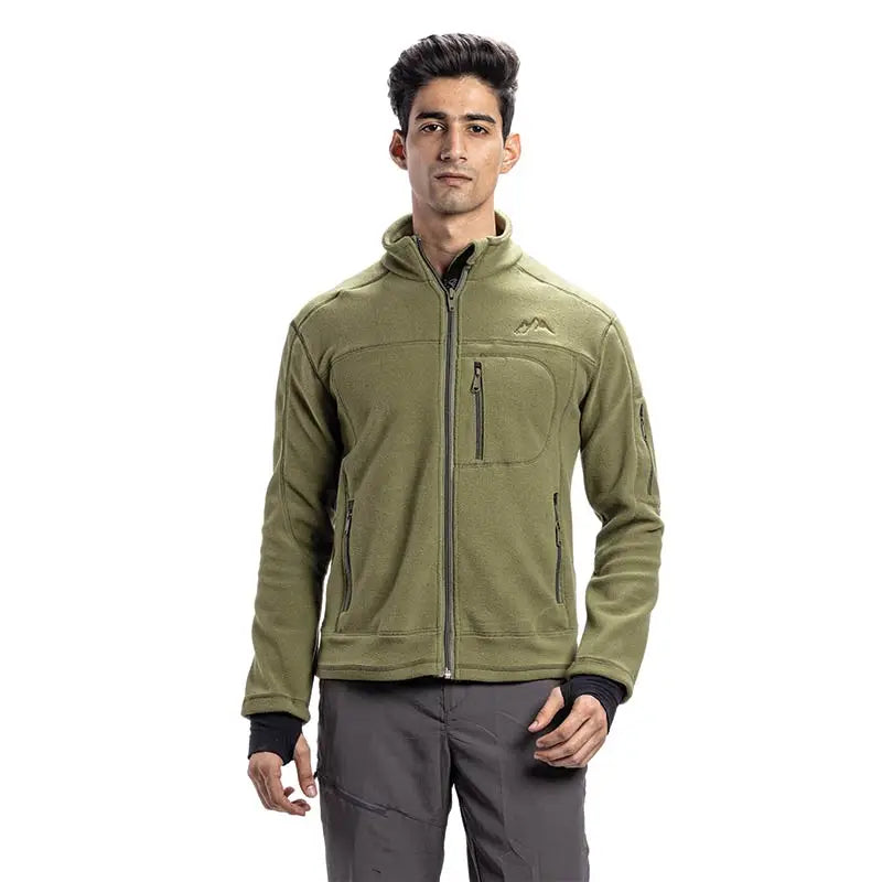 Tripole Men’s Anti-Pilling Fleece Winter Jacket and Windcheater - Green / S - Winter Jacket