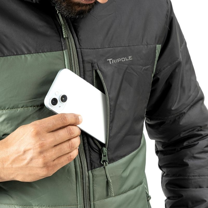 Tripole Men’s Boreal Winter and Snow Jacket for Trekking Hiking & Travel Insulated Minus 5 Degree Comfort - Winter