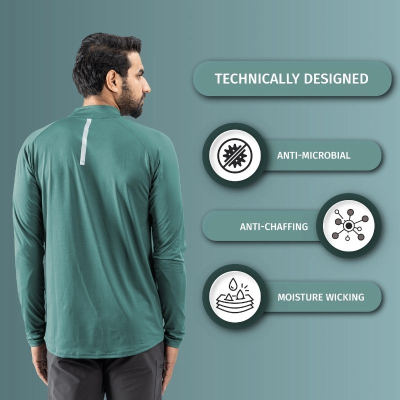 Tripole Men’s Full Sleeve Hiking and Trekking T-Shirt & Jersey - T-shirt