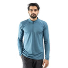 Tripole Men’s Full Sleeve Hiking and Trekking T-Shirt & Jersey - Blue / S - T-shirt