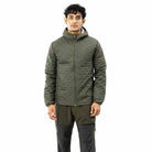 Tripole Men’s Quilted Winter Jacket for Daily Use Hiking and Travelling - Olive-Black / S - Winter Jacket