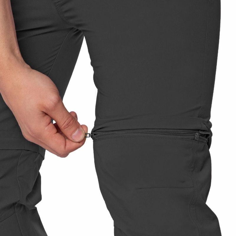 Tripole Men’s Stretchable Pants for Hiking and Trekking with Detachable Lower- Charcoal - Cargos and Pants
