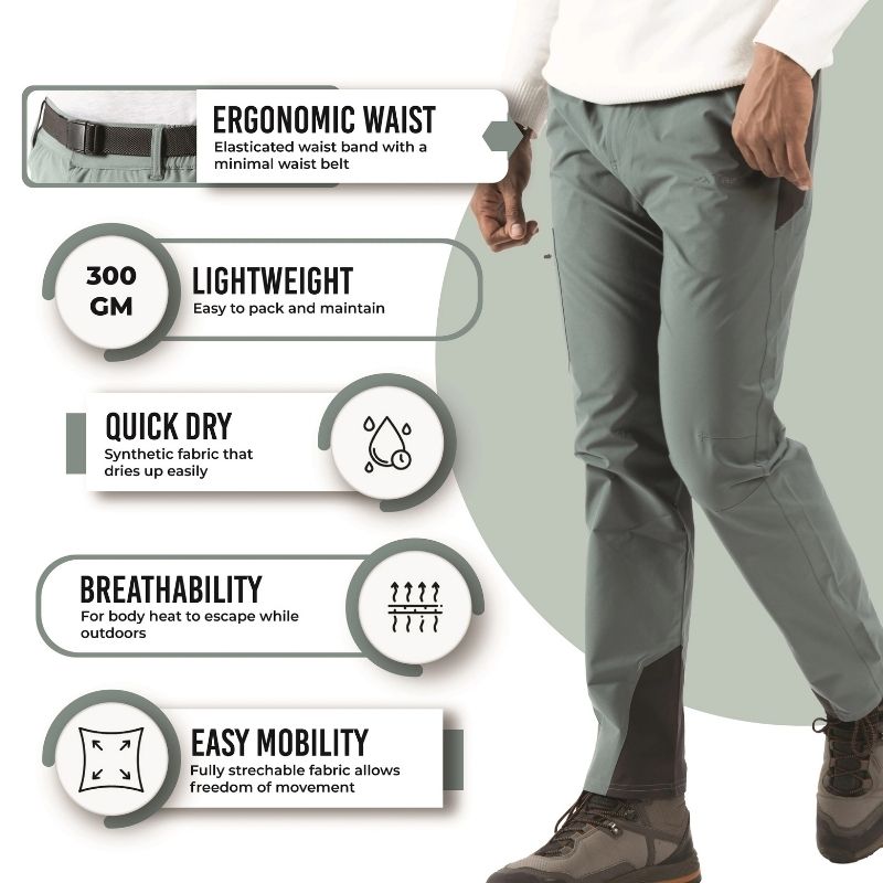 Tripole Men’s Venture Trekking & Hiking Pants Lightweight & Quick Dry - Cargos and Pants