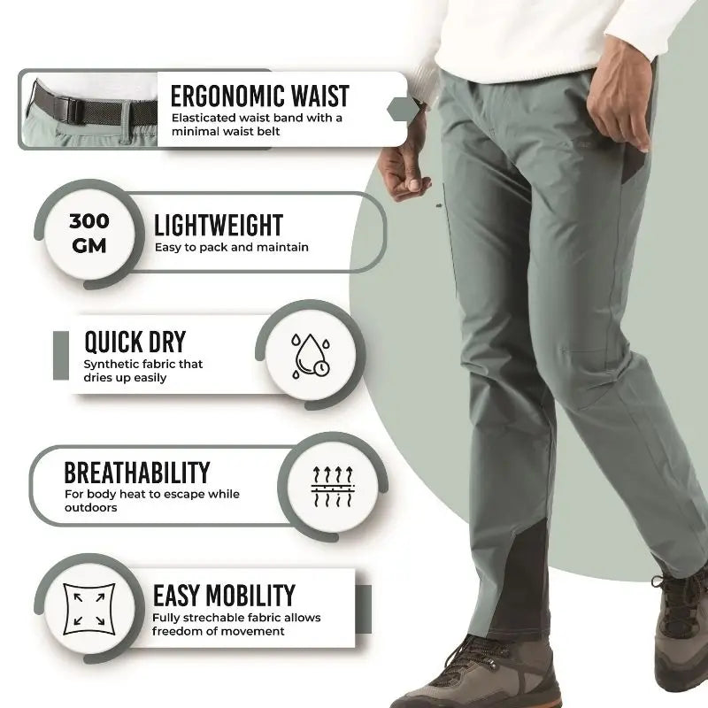 Tripole Men’s Venture Trekking & Hiking Pants Lightweight & Quick Dry - Cargos and Pants