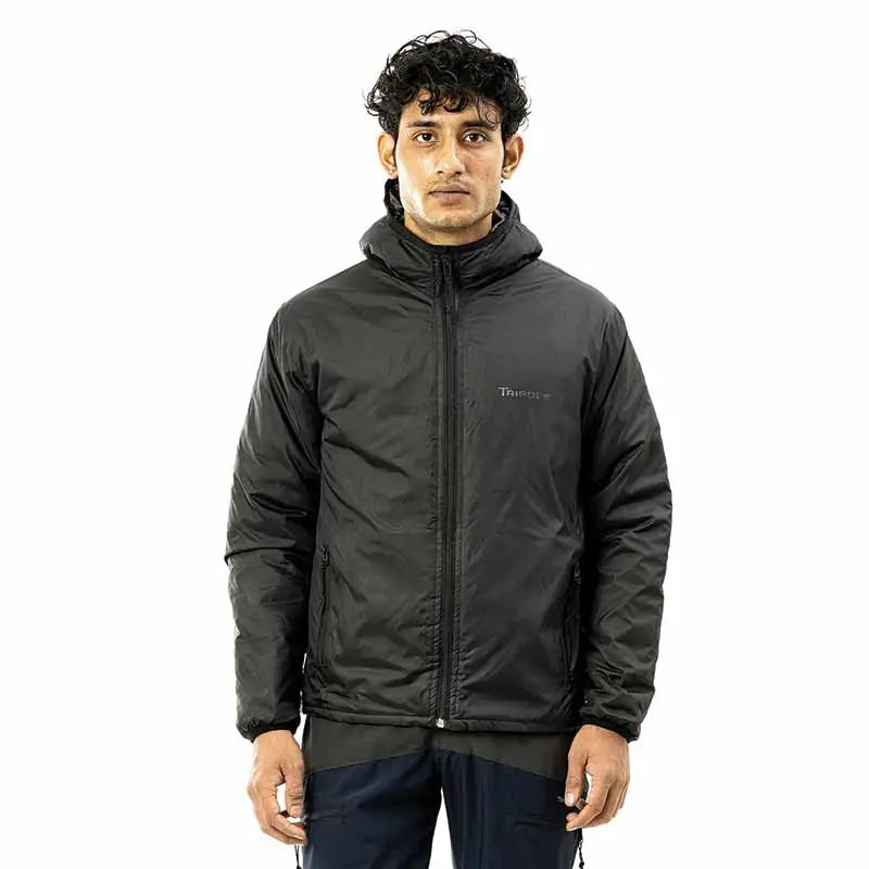 Tripole Men’s Winter Jacket 5 Degree Celsius Comfort-Trekking and Daily Use - Black / S - Winter Jacket