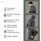 Tripole Men’s Winter Jacket 5 Degree Celsius Comfort-Trekking and Daily Use - Winter Jacket