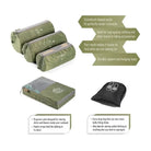 Tripole Organizer Packs Cylindrical Shaped Set of 6 - Travel Essentials