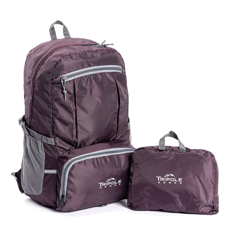 Tripole (Pack of 2) Foldable PAKEASY Backpack and Day Bag for Hiking and Day Trips - Rucksacks and Backpacks