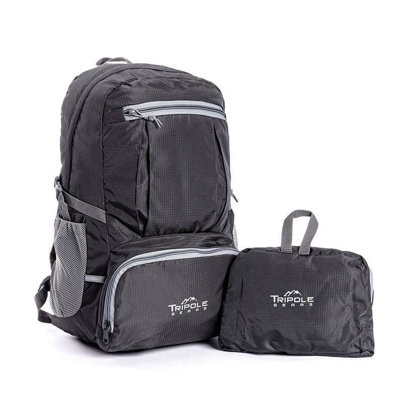 Tripole (Pack of 2) Foldable PAKEASY Backpack and Day Bag for Hiking and Day Trips - Rucksacks and Backpacks