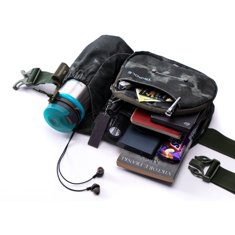 Tripole (Pack of 2) Hydra Waist Pack with Bottle Holder for Running Cycling and Daily Use - Waist Packs