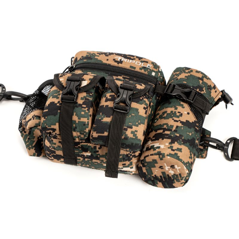 Tripole (Pack of 2) Waist Pack With Detachable Bottle Holder Multi-Utility Waist and Sling Bag - Waist Packs