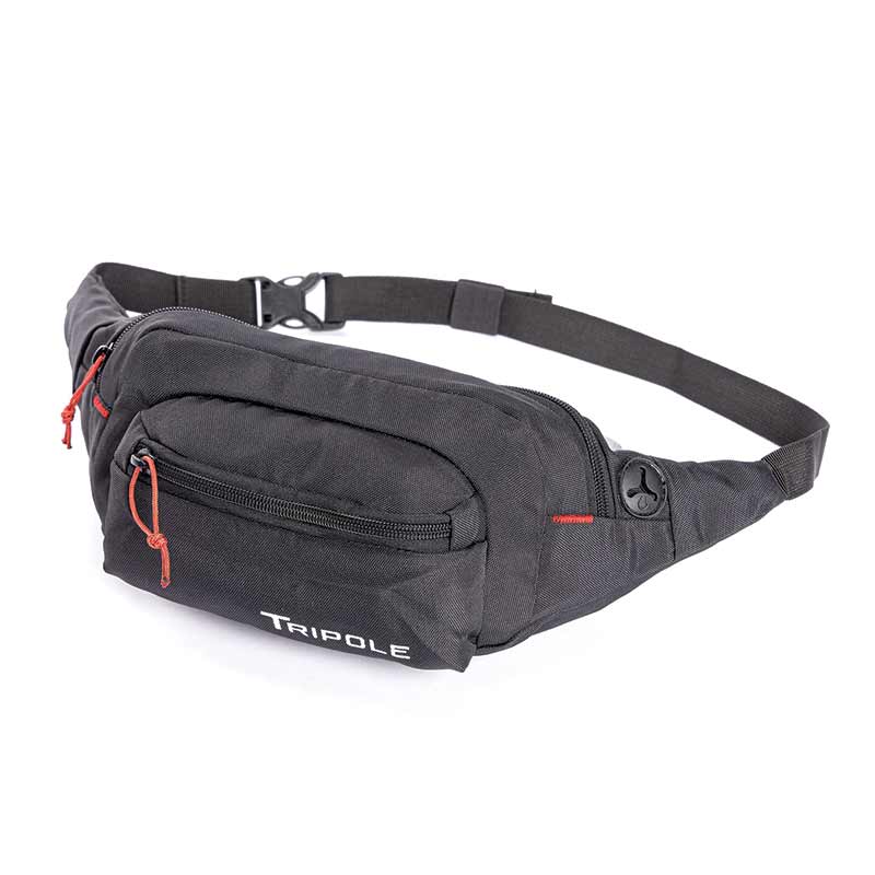Tripole (Pack of 3) Ergo Waist Pack and Fanny Bag - Black - Waist Packs