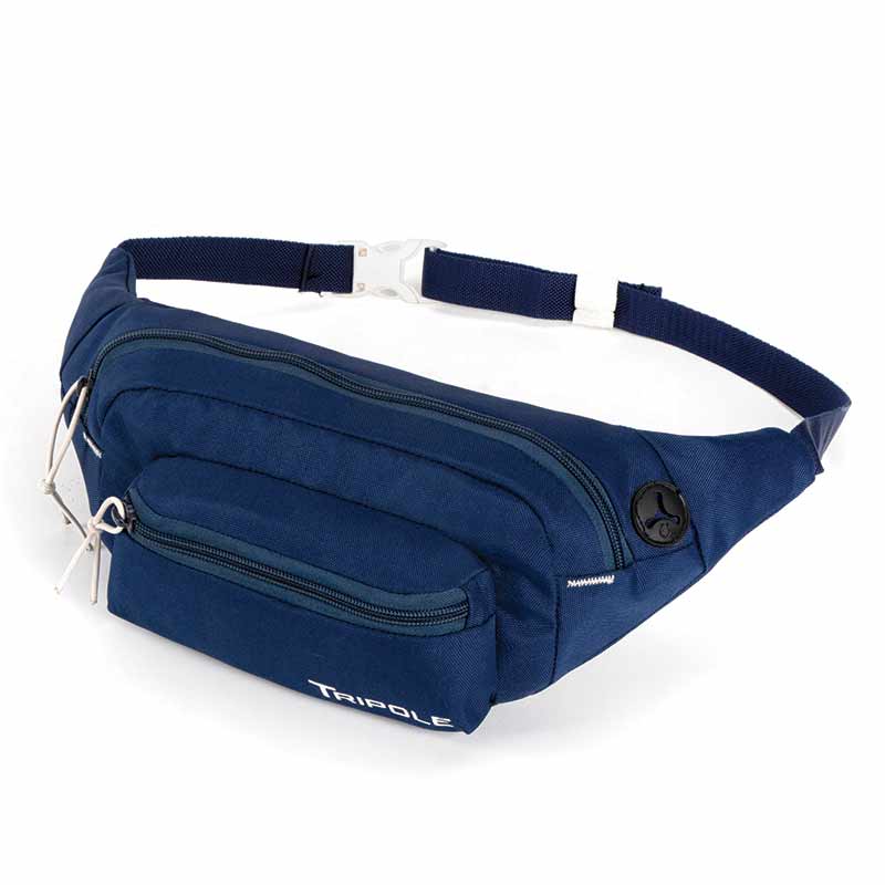 Tripole (Pack of 3) Ergo Waist Pack and Fanny Bag - Navy Blue - Waist Packs