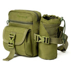 Tripole Ranger Multi-Utility Waist Pack with Detachable Bottle Holder Hiking Waist Bag & Sling- Pack of 2 - Olive Green