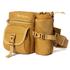 Tripole Ranger Multi-Utility Waist Pack with Detachable Bottle Holder Hiking Waist Bag & Sling- Pack of 2 - Khaki