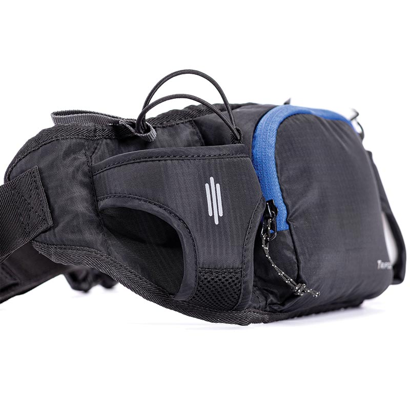 Tripole Run aqua Hydration Belt and Waist Pack - Black - Waist Packs