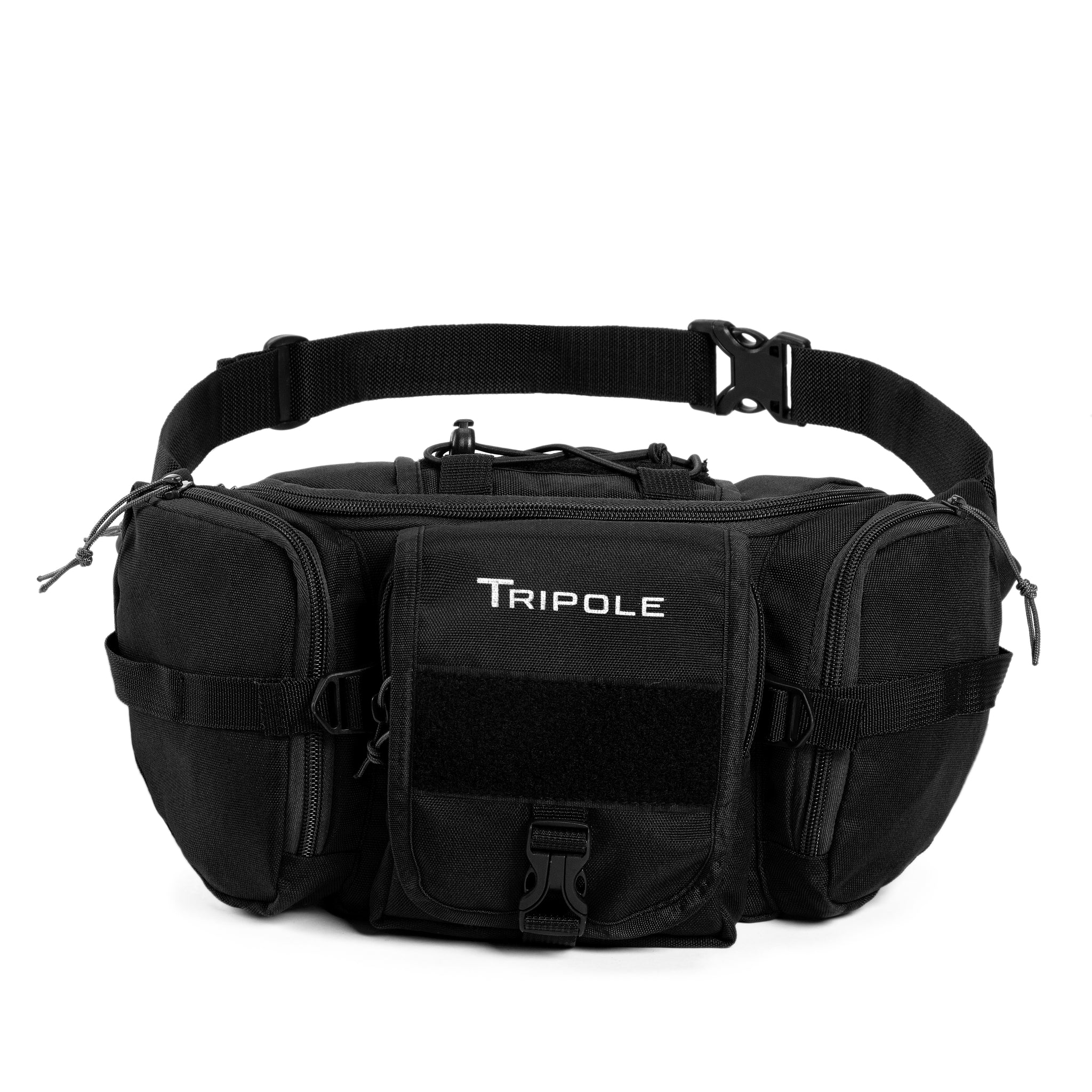 Tripole Tactical Waist Pack and Fanny Bag - Black - Waist Packs