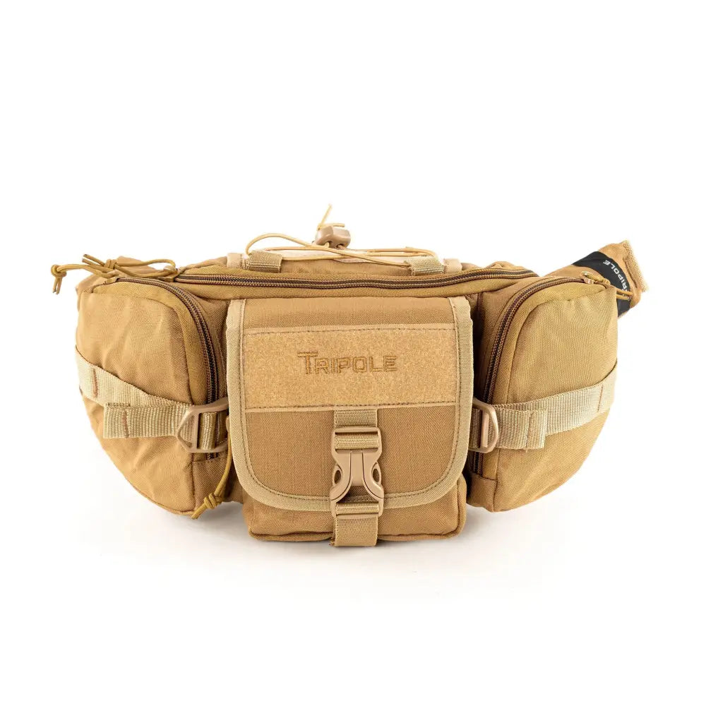 Tripole Tactical Waist Pack and Fanny Bag - Khaki - Waist Packs