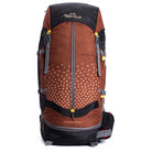 Tripole Terra Backpacking and Trekking Rucksack with Front Opening Rain Cover and Metal Frame-75 Litres - Red / 75