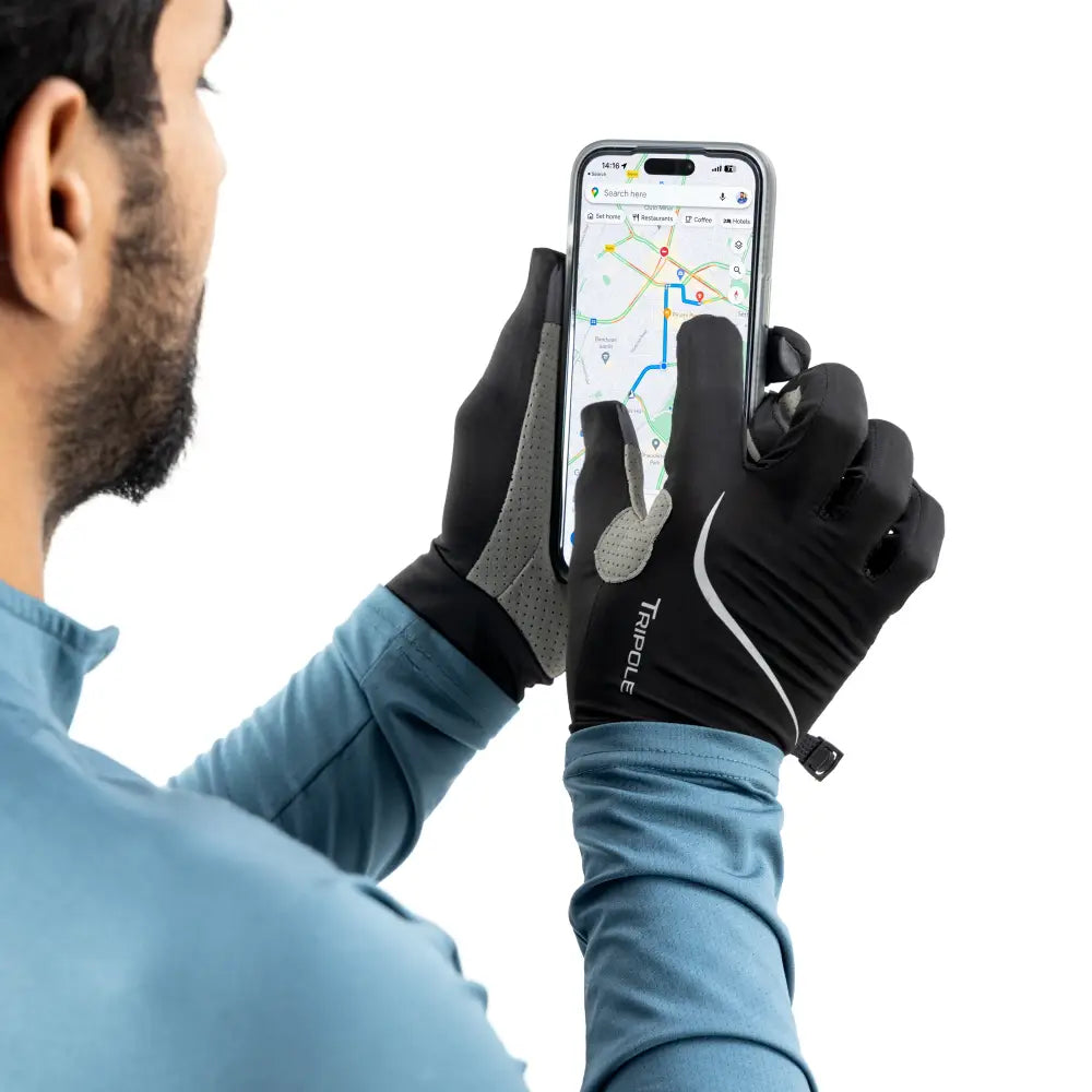 Tripole TrailGrip Winter Sports Gloves – Anti-Slip Touchscreen Gloves for Running Hiking & Cycling - Gloves