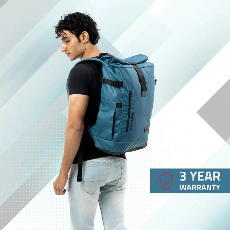 Tripole Unisex 35 Litres Tusker Roll Top Laptop Backpack - Rucksacks and Backpacks