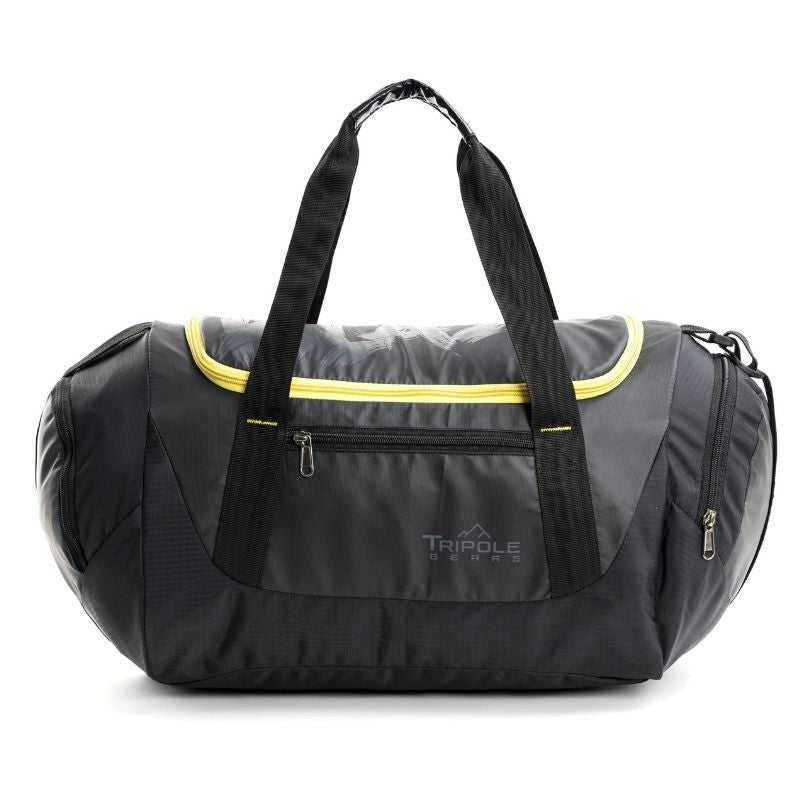 Tripole Unisex Blaze Gym & Sports 35 Litres Duffel Bag Multi-utility - Black & Yellow / 35 Litres - Rucksacks
