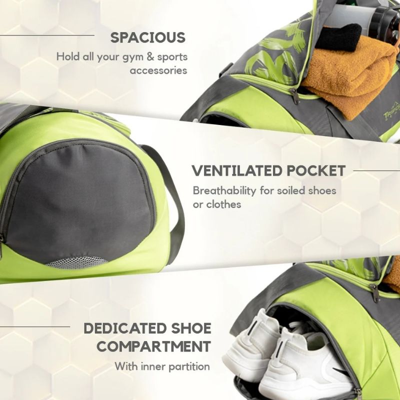 Tripole Unisex Blaze Gym & Sports 35 Litres Duffel Bag Multi-utility - Rucksacks and Backpacks