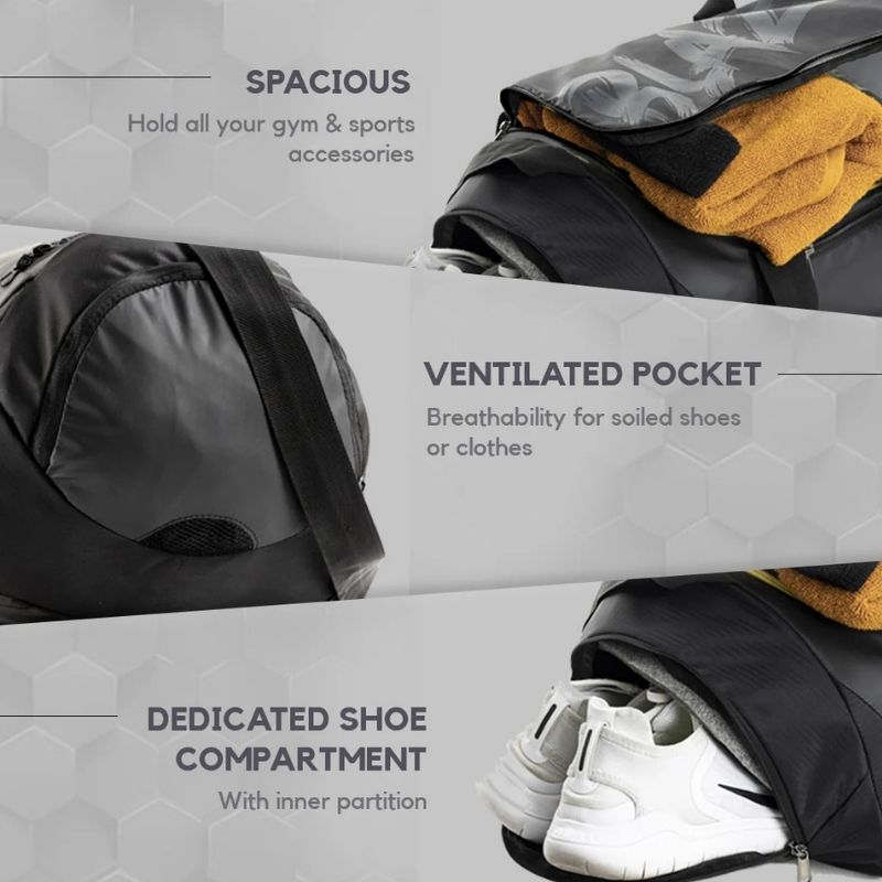 Tripole Unisex Blaze Gym & Sports 35 Litres Duffel Bag Multi-utility - Rucksacks and Backpacks